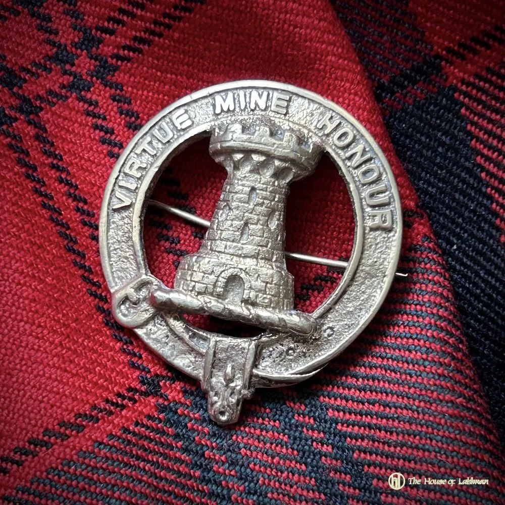 MacLean Clan Crest 1930's Vintage Glengarry - Bonnet Badge